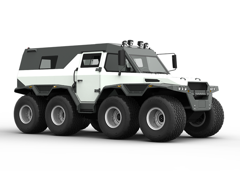 Download Buy Shaman 8x8 all-terrain vehicle on the low-pressure tires